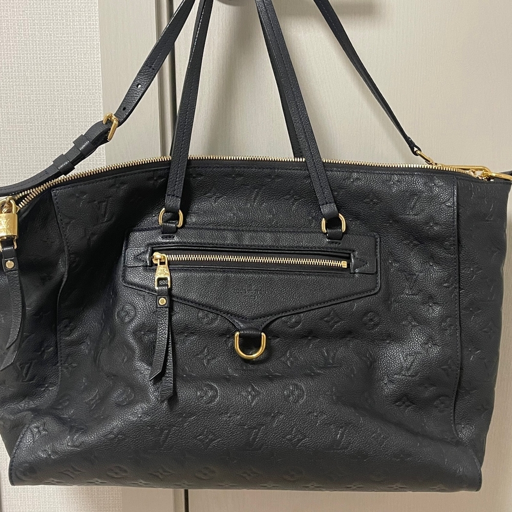 Louis Vuitton Lumineuse Handbag Monogram Empreinte Leather GM